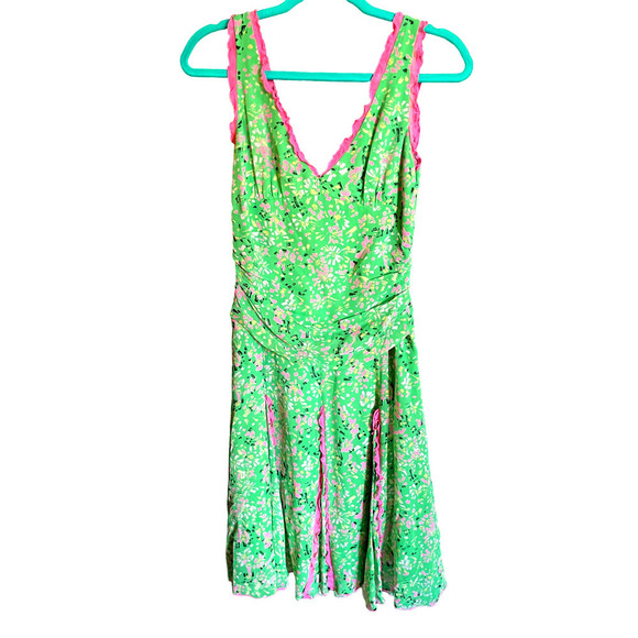 Bcbg Max Azaria Silk Flutter Dress - Picture 1 of 6